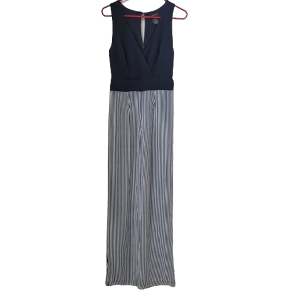 Teeze Me Size 5/6 Navy Blue & White Sleeveless Jumper, Excellent Condition - Picture 4 of 13